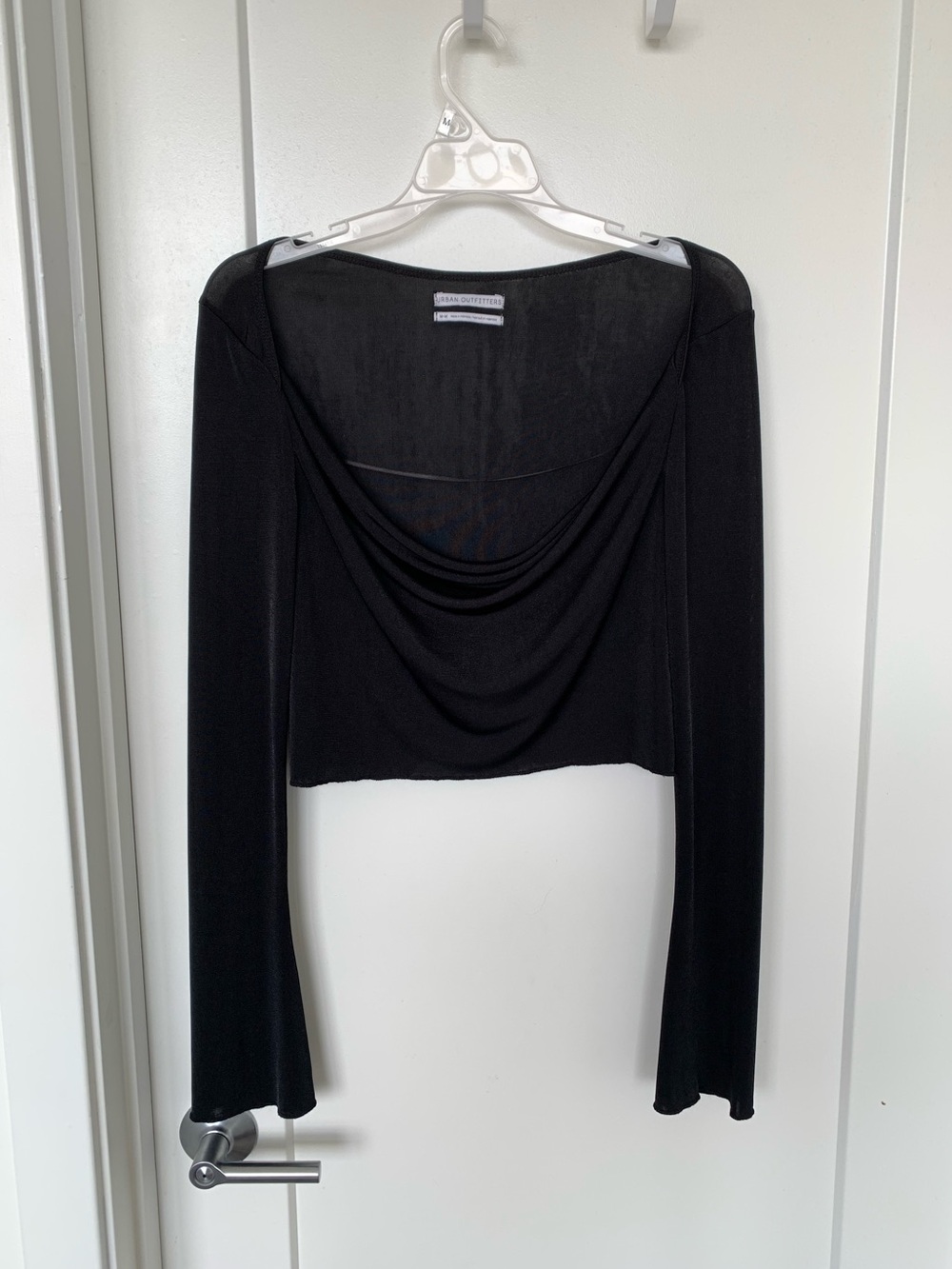 Urban Outfitters black cowl neck long sleeve shirt